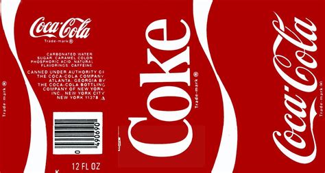 Printable Coke Label Template
